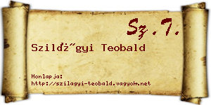 Szilágyi Teobald névjegykártya
